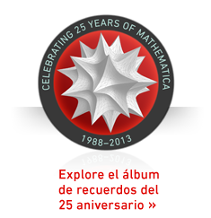Celebrando los 25 años de Mathematica: 1988-2013 Celebrando los 25 años de Mathematica: 1988-2013