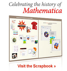 Celebrating the history of Mathematica... Visit the Scrapbook Celebrating the history of Mathematica... Visit the Scrapbook