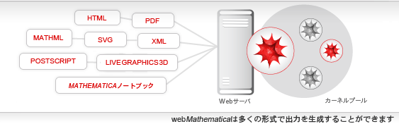 webMathematicaは多く形式で出力を生成することができま webMathematicaは多く形式で出力を生成することができます
