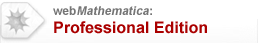 webMathematica Professional webMathematica Professional