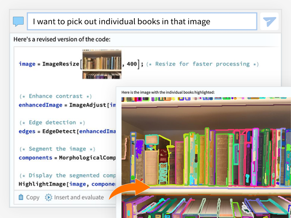 I want to pick out individual books in that image