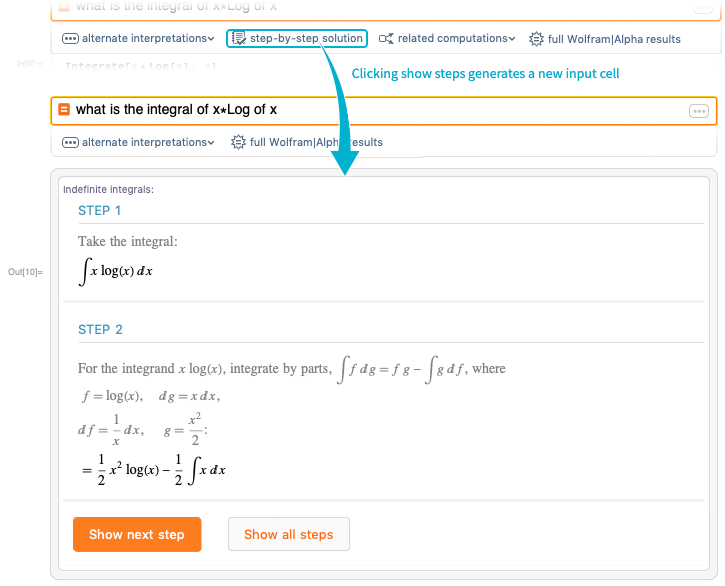 wolfram alpha notebook online